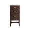James Martin Vanities Addison 15in Base Cabinet, Mid-Century Acacia w/ 3 CM White Zeus Quartz Top E444-BC15-MCA-3WZ - alternate 1